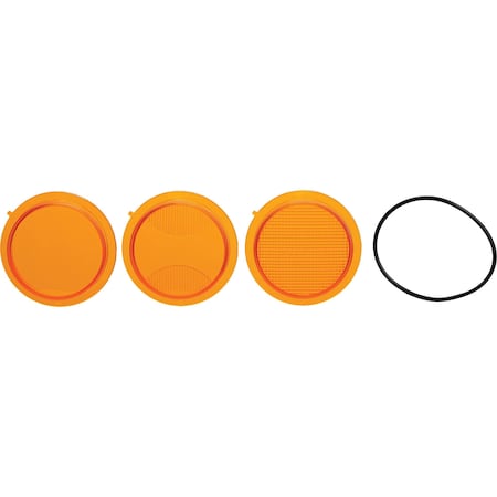 Tiger Lights 3 Mojave Amber Lens Pack w/ O-Ring Combo, Flood, and Spot; TLM3-ALP